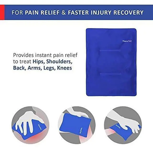 Alt view image 6 of 6 - Gel Soft Flexible Ice Packs, Large Reusable, Cold Compress & Cooling Gel Pad for Knee, Back, Shoulder Pain Relief | Soft Cold Compress for Swelling - 14"x11"