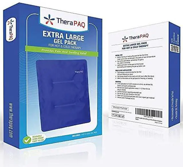 Alt view image 2 of 6 - Gel Soft Flexible Ice Packs, Large Reusable, Cold Compress & Cooling Gel Pad for Knee, Back, Shoulder Pain Relief | Soft Cold Compress for Swelling - 14"x11"