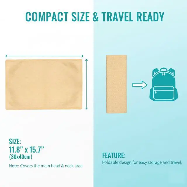 Alt view image 4 of 7 - Cooling Gel Pad for Sleep, Instant Relief for Hot Flashes, Night Sweats - Cold Compress Comfort Pillow Cooler for Adults