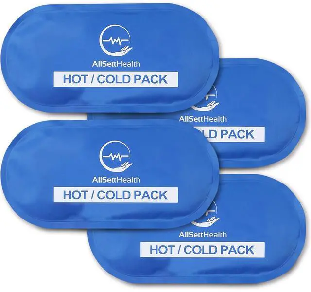 Main image of Ice Packs for Injuries Reusable for Swelling & Pain Relief Soft Gel Ice Packs Reusable, Cold Packs for Injuries, Soft Ice Packs for Sprains, Bruises & Recovery, 10.5 x 5 Inch (4 Pack)