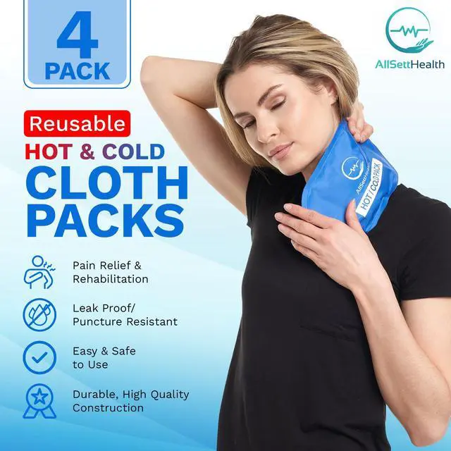 Alt view image 2 of 6 - Ice Packs for Injuries Reusable for Swelling & Pain Relief Soft Gel Ice Packs Reusable, Cold Packs for Injuries, Soft Ice Packs for Sprains, Bruises & Recovery, 10.5 x 5 Inch (4 Pack)
