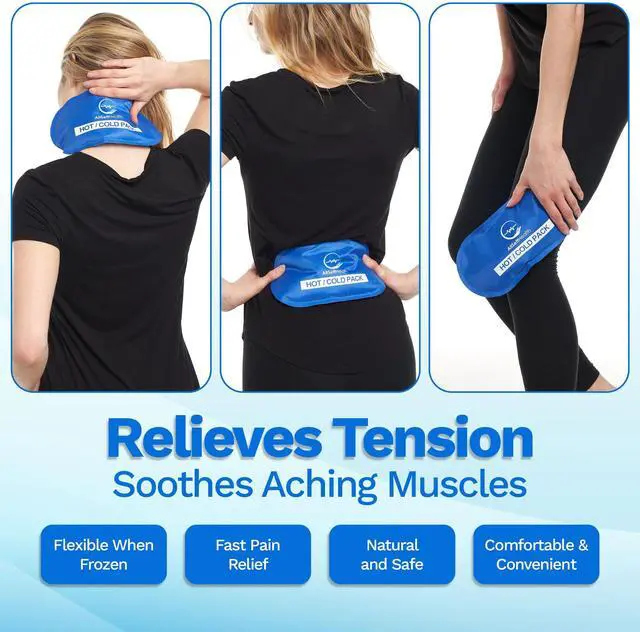 Alt view image 4 of 6 - Ice Packs for Injuries Reusable for Swelling & Pain Relief Soft Gel Ice Packs Reusable, Cold Packs for Injuries, Soft Ice Packs for Sprains, Bruises & Recovery, 10.5 x 5 Inch (4 Pack)