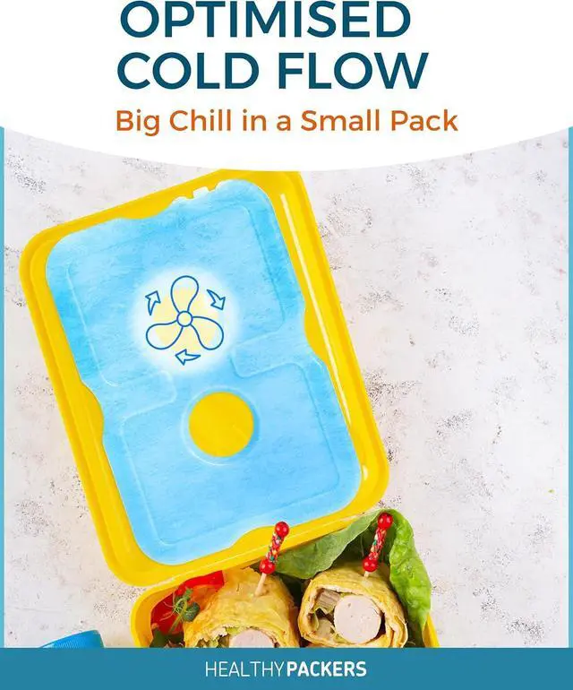 Alt view image 3 of 7 - Ice Packs for Lunch Boxes & Coolers - Freezer Packs - Original Cool Pack | Cooler Accessories for Beach, Camping & Fishing | Slim & Long-Lasting Reusable Ice Pack for Cooler (Set of 4)