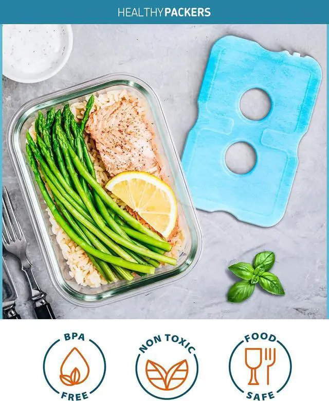 Alt view image 6 of 7 - Ice Packs for Lunch Boxes & Coolers - Freezer Packs - Original Cool Pack | Cooler Accessories for Beach, Camping & Fishing | Slim & Long-Lasting Reusable Ice Pack for Cooler (Set of 4)