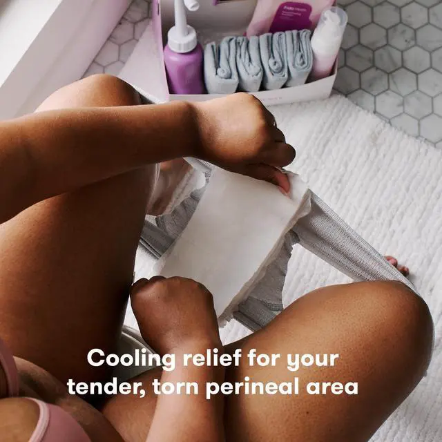 Alt view image 5 of 6 - Perineal Medicated Witch Hazel Full-Length Cooling Pad Liners for Postpartum Care by Frida Mom | Speeds Healing and Reduces Swelling for Perineal Area | 24-Count