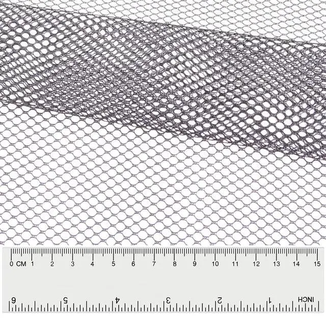Alt view image 4 of 7 - 29.5 X 59 Inch Black Mesh Fabric Slightly Stretchy for Backpack Pocket and Straps, Netting Clothes, Netting Bag Shopping Bag