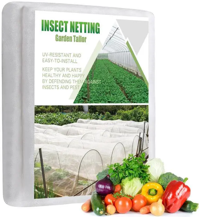 Alt view image 3 of 7 - Insect Netting Pest Barrier: 4'x10' Bug Netting for Garden Protection Mosquito Net Fine Mesh Cicada Tree Net Greenhouse Row Cover for Crops Plants Vegetables Flowers Fruits Silver