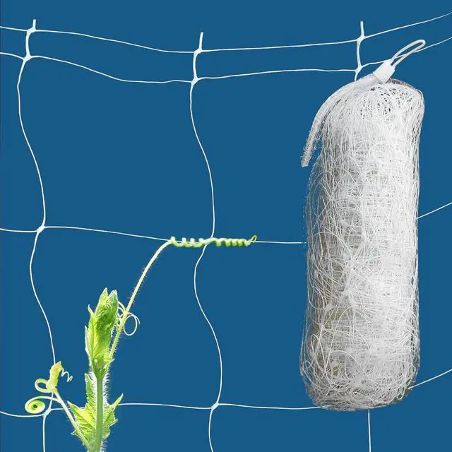 Main image of White Trellis Netting 4x100 ft Heavy Duty Garden Netting Polypropylene Plant Support Net for Climbing Vegetables Fruits Flowers