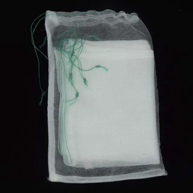 Alt view image 6 of 6 - 5Pcs 22"x16" Mosquito Bug Insect Bird Fine Mesh Net Barrier Hunting Blind Garden Screen Netting Bag for Protect Your Plant Fruits Flower