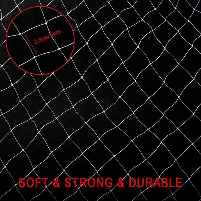 Alt view image 3 of 6 - Anti-Bird Netting, 33FT x 16.4FT Bird Net, Nylon Garden Netting with 100Pcs Cable Ties Protect Garden Farm Fruit and Vegetables from Birds, Deer