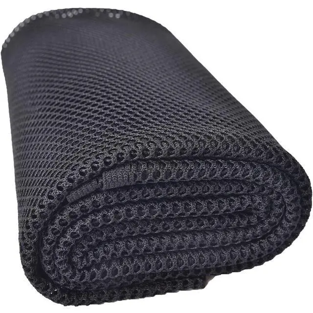 Alt view image 6 of 7 - 150GSM Black Mesh Fabric, 82" Width (1 Yard, 36" x 82 ") Polyester Fibre Mesh Netting Slightly Stretchy for Backpack Pocket, Straps, Clothes, Netting Bag Shopping Bag and Other DIY Craft