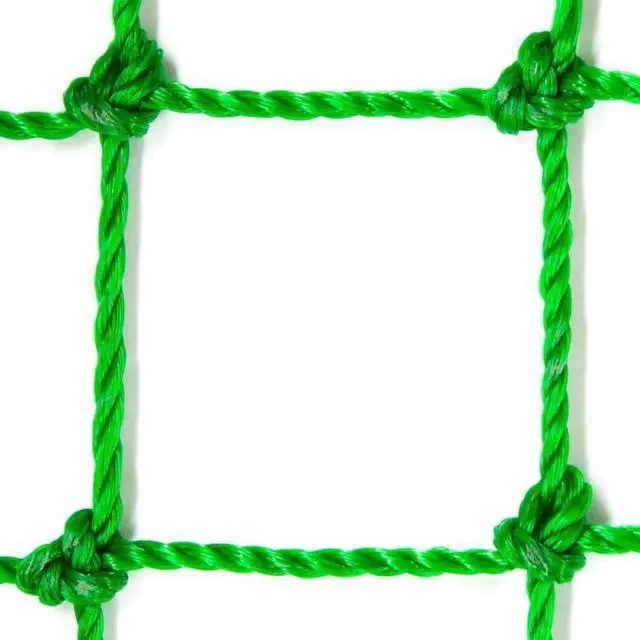 Alt view image 2 of 4 - Heavy-Duty Knotted Netting, 25mm Mesh, Green, Fray-Resistant, Cut-to-Size, Multi-Purpose Net, 39.4 x 78.7 in (1 x 2 m)
