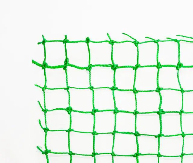 Main image of Heavy-Duty Knotted Netting, 25mm Mesh, Green, Fray-Resistant, Cut-to-Size, Multi-Purpose Net, 39.4 x 78.7 in (1 x 2 m)