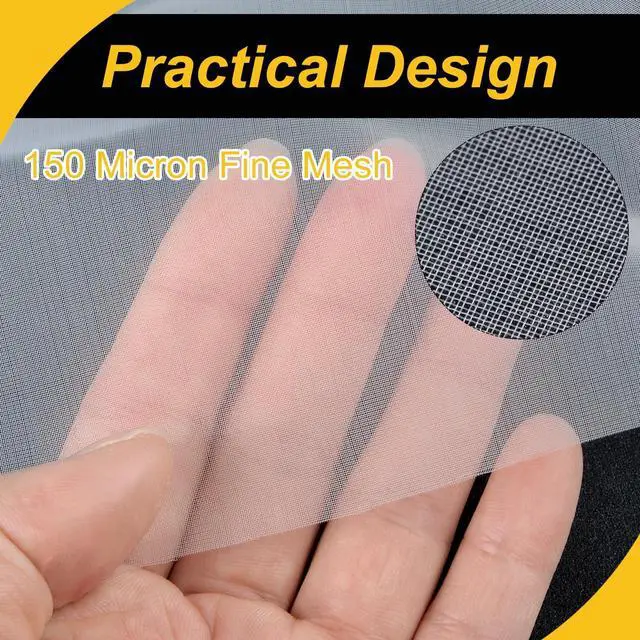 Alt view image 3 of 5 - 100 Mesh Paint Nylon Mesh Filter Woven Net Sheet Filter Cloth (39"x39")
