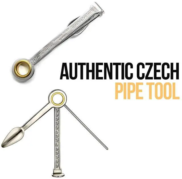 Alt view image 6 of 7 - 100% Authentic Czech Stainless Steel 3 in 1 Pipe Tool Cleaner - Pipe Reamer Tamper Pokers Tool