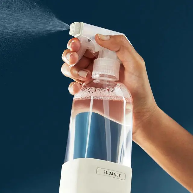 Alt view image 5 of 7 - Refillable Glass Spray Bottle, 16 oz White - Reusable Cleaning Container with Protective Silicone Sleeve & Slide & Snap Labeling System - For Essential Oil, Multi-Purpose & Glass Cleaners