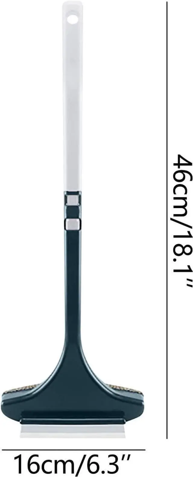 Alt view image 2 of 7 - Multifunctional Screen Brush 2 in 1 Window Cleaner BrushExtendable Window Cleaning Tool Multifunctional Screen Brush Wet and Dry Glass Cleaning Brush (Green + White)