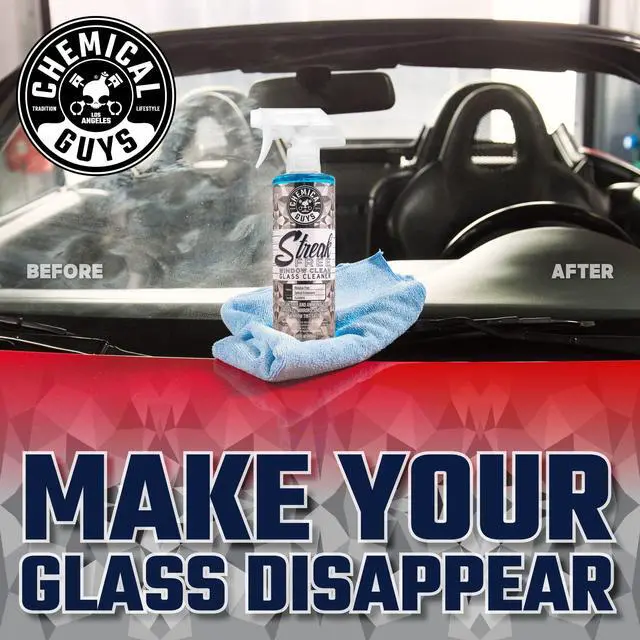 Alt view image 2 of 7 - Chemical Guys Streak Free Glass and Window Cleaner - Works on Glass, Windows, Mirrors, and Screens, Ammonia-Free and Safe on Tinted Windows, for Cars, Trucks, SUVs, and Home Use - 16 oz