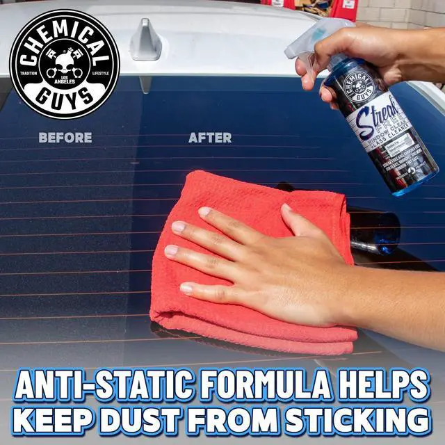 Alt view image 5 of 7 - Chemical Guys Streak Free Glass and Window Cleaner - Works on Glass, Windows, Mirrors, and Screens, Ammonia-Free and Safe on Tinted Windows, for Cars, Trucks, SUVs, and Home Use - 16 oz