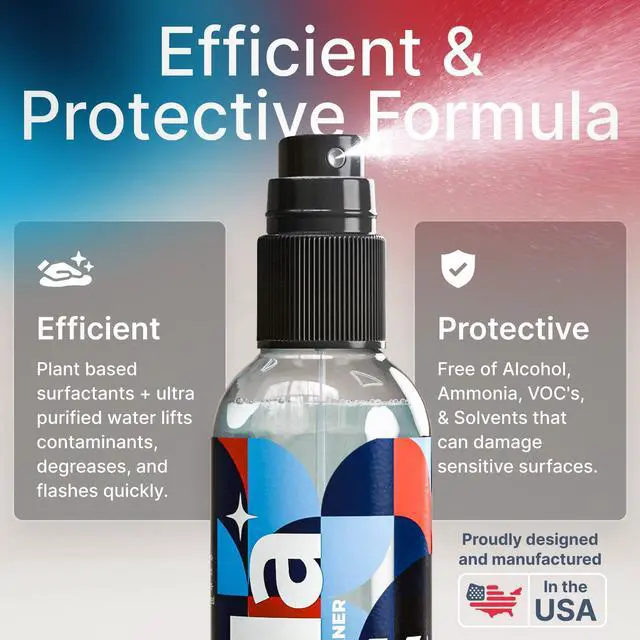 Alt view image 3 of 7 - Lens Cleaner Spray Kit | (1x) Glasses Cleaner Bottle + (1x) Microfiber Cloth | Alcohol Free Eyeglasses, Screen, and Camera Cleaning Kit | Made in USA (2 Piece Set)