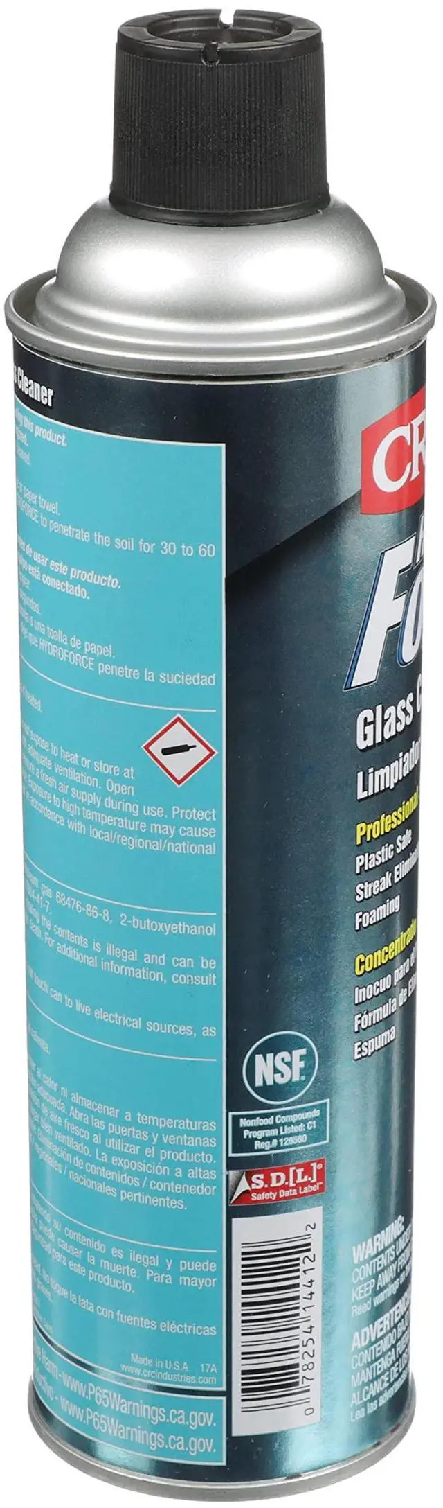 Alt view image 3 of 4 - HydroForce Glass Cleaner 14412 18 WT. OZ., Professional Strength Cleaning Solution