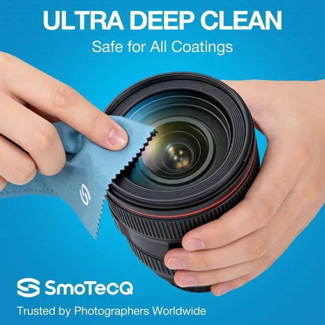 Alt view image 3 of 7 - Glasses Cleaner Kit Alcohol-Free, Plant-Based Spray + Ultra-Soft Microfiber Cloths for Eyeglasses, Screens & Cameras 2 x 2oz Spray Bottles + 2 Cloths + Travel Pouch Set