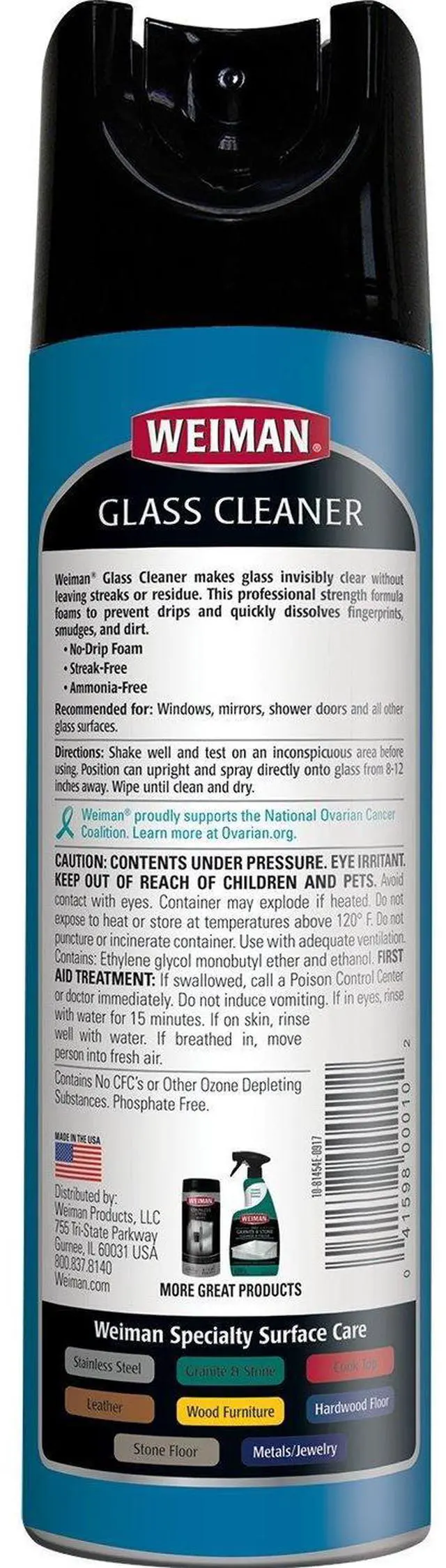 Alt view image 2 of 3 - Glass Cleaner - 19 Ounce - Professional Streak Free Foaming No Drip Removes Grease Dissolves Fingerprints and Smudges