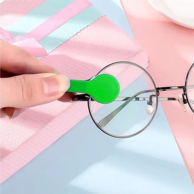 Alt view image 7 of 7 - Sun Glasses Eyeglass Cleaning Soft Brush Tool Mini Microfiber Portable Sunglasses Spectacles Cleaner Cleaning Clip-3 Pieces
