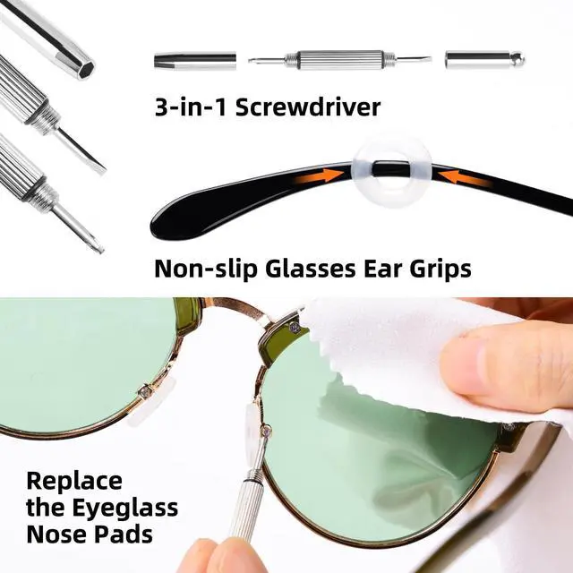 Alt view image 6 of 7 - Glasses Cleaner Eyeglass Cleaning Kit with 24H Anti Fog Spray for Glasses and Microfiber Cloth, Portable Eyeglass Cleaner Tool Lens Wipes Cleaning kit for Camera Lenses