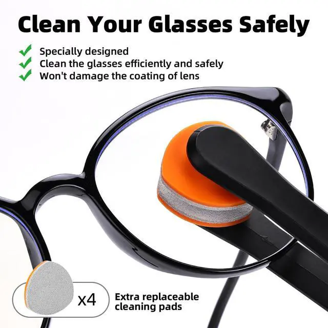 Alt view image 2 of 7 - Glasses Cleaner Eyeglass Cleaning Kit with 24H Anti Fog Spray for Glasses and Microfiber Cloth, Portable Eyeglass Cleaner Tool Lens Wipes Cleaning kit for Camera Lenses