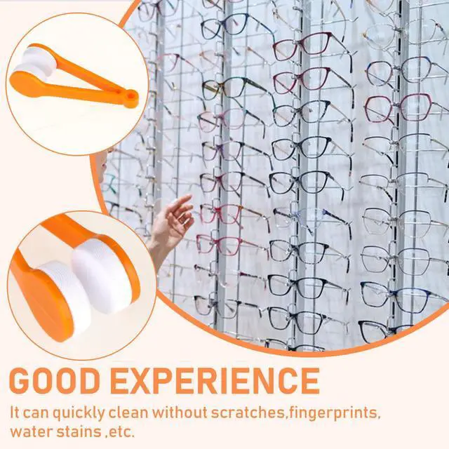 Alt view image 5 of 7 - 8 Pcs Eyeglass Cleaner, Mini Sun Glasses Eyeglass Microfiber Spectacles Cleaner Soft Brush Cleaning Tool, Eyeglass Cleaning Clip for Eyeglass, Sunglasses and Eye Glasses