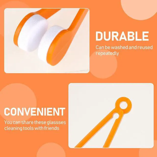 Alt view image 6 of 7 - 8 Pcs Eyeglass Cleaner, Mini Sun Glasses Eyeglass Microfiber Spectacles Cleaner Soft Brush Cleaning Tool, Eyeglass Cleaning Clip for Eyeglass, Sunglasses and Eye Glasses