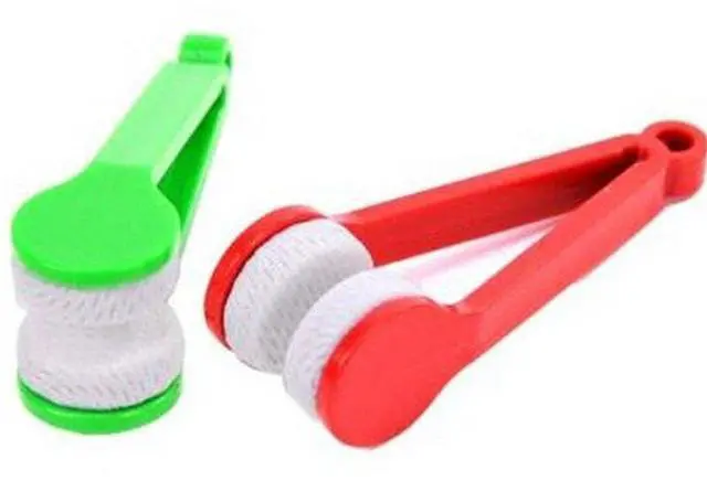 Alt view image 2 of 5 - GBSTORE 5 Pcs Mini Sun Glasses Eyeglass Microfiber Spectacles Cleaner Soft Brush Cleaning Tool Mini Microfiber Glasses Eyeglasses Cleaner Cleaning Clip (Random Color)