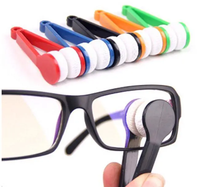 Main image of GBSTORE 5 Pcs Mini Sun Glasses Eyeglass Microfiber Spectacles Cleaner Soft Brush Cleaning Tool Mini Microfiber Glasses Eyeglasses Cleaner Cleaning Clip (Random Color)