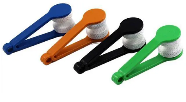 Alt view image 4 of 5 - GBSTORE 5 Pcs Mini Sun Glasses Eyeglass Microfiber Spectacles Cleaner Soft Brush Cleaning Tool Mini Microfiber Glasses Eyeglasses Cleaner Cleaning Clip (Random Color)