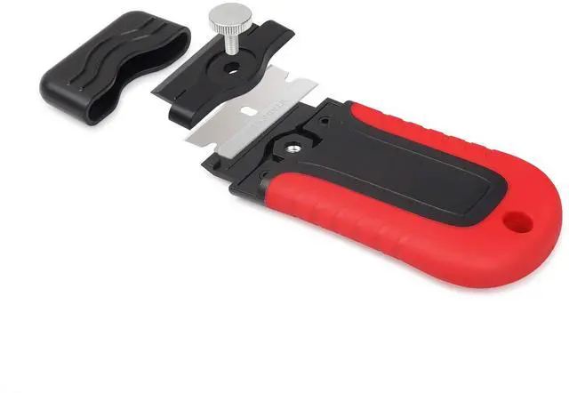 Alt view image 5 of 7 - Razor Blade Scraper Tool with Blade Storage Container, Glass Cooktop Stove Scraper with 10PCS Stainless Steel Blades for Glass Clean,Paint,Old Label,Decal Sticker,Adhesive Remover
