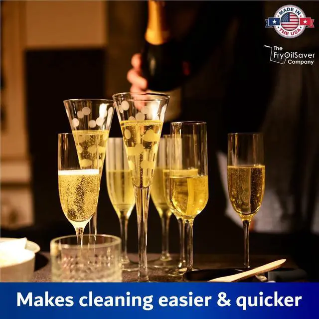 Alt view image 5 of 6 - Flute and Stemware Wine Glass Cleaning Brush - Dishwasher Safe, Non-Scratch Flute Cleaner for Crystal Glasses, Champagne Glass, Goblet, Wine Decanter - for Bar & Restaurant by FryOilSaver - B61C