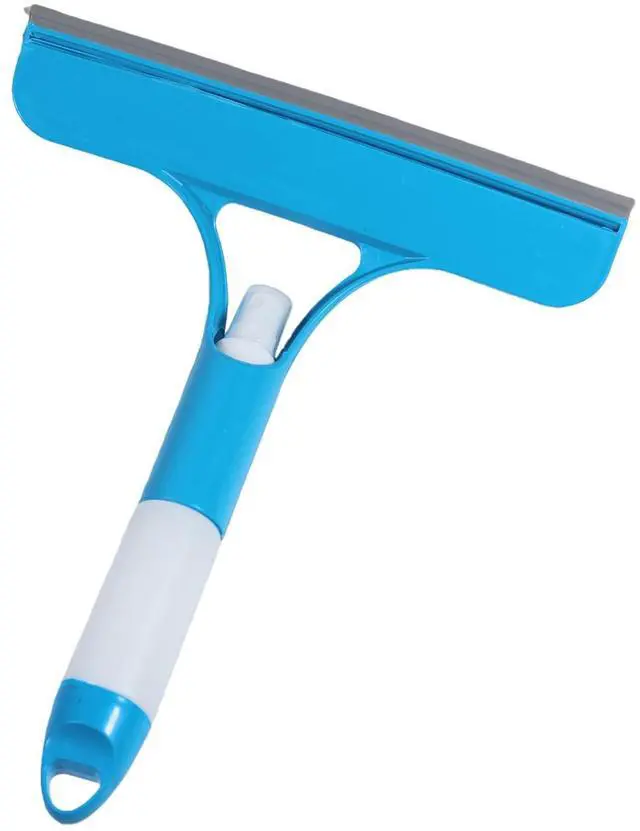 Alt view image 7 of 7 - 3 in 1 Window Cleaning Scraper with Sprayer, All-Purpose Squeegee for Shower Glass, Car Windows, Mirrors & Home, Window Cleaner Tool with Built-in Spray Bottle (Blue)
