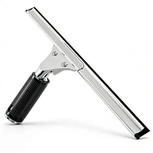 Main image of 14-inch Squeegee for Shower Glass & Window Cleaning, Professional Stainless Steel Squeegee with Durable Handle for Streak-Free Glass, Mirror, Tile & All Smooth Surfaces