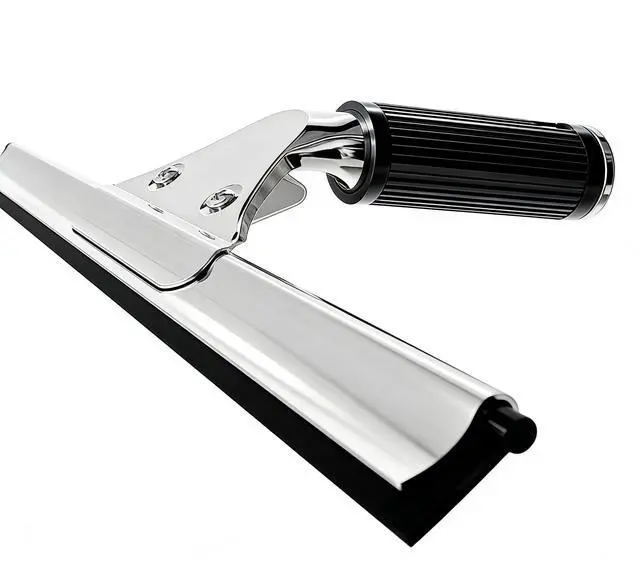 Alt view image 5 of 7 - 14-inch Squeegee for Shower Glass & Window Cleaning, Professional Stainless Steel Squeegee with Durable Handle for Streak-Free Glass, Mirror, Tile & All Smooth Surfaces