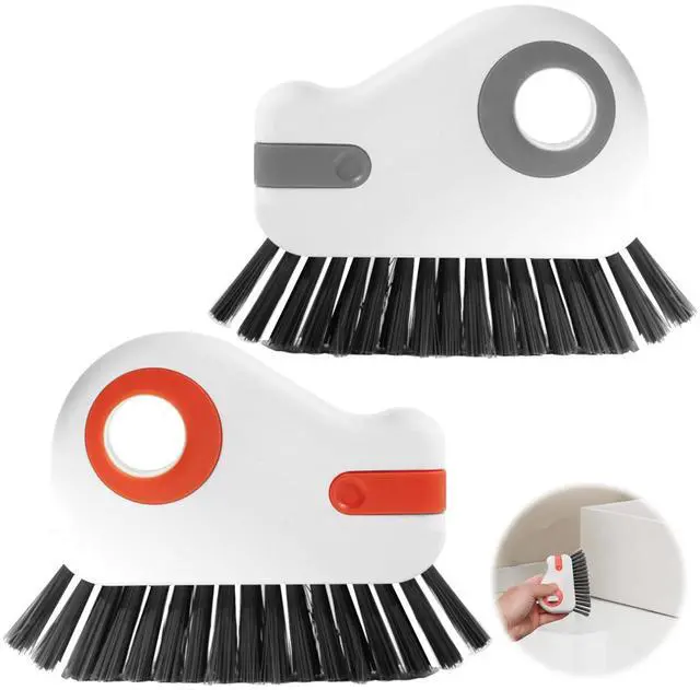 Main image of 2 Pcs 2 in 1 Window Track Cleaner, Groove Cleaner Brush, Effective Window Sill Cleaner Tool Perfect for Sliding Door Tracks and Glass Door Grooves for Home Bathroom Kitchen Use (2 PCS)