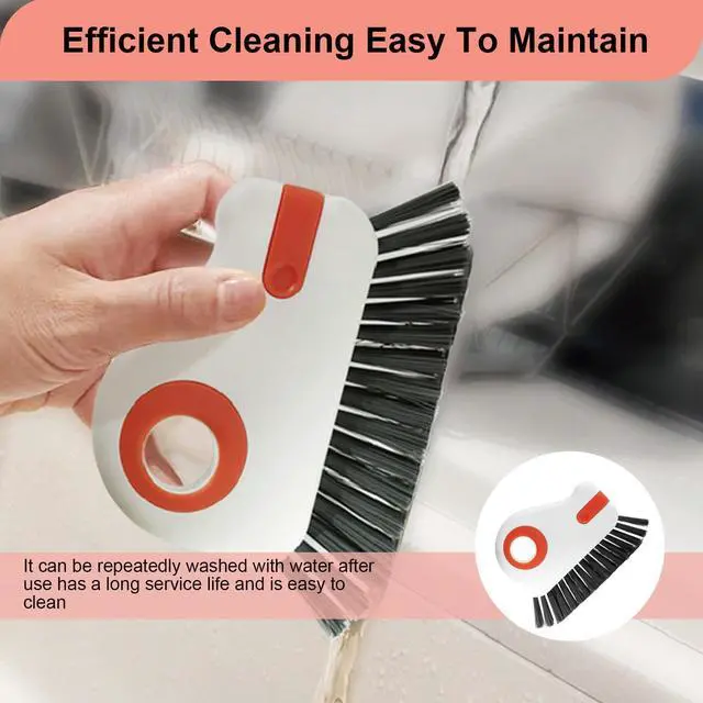 Alt view image 4 of 7 - 2 Pcs 2 in 1 Window Track Cleaner, Groove Cleaner Brush, Effective Window Sill Cleaner Tool Perfect for Sliding Door Tracks and Glass Door Grooves for Home Bathroom Kitchen Use (2 PCS)
