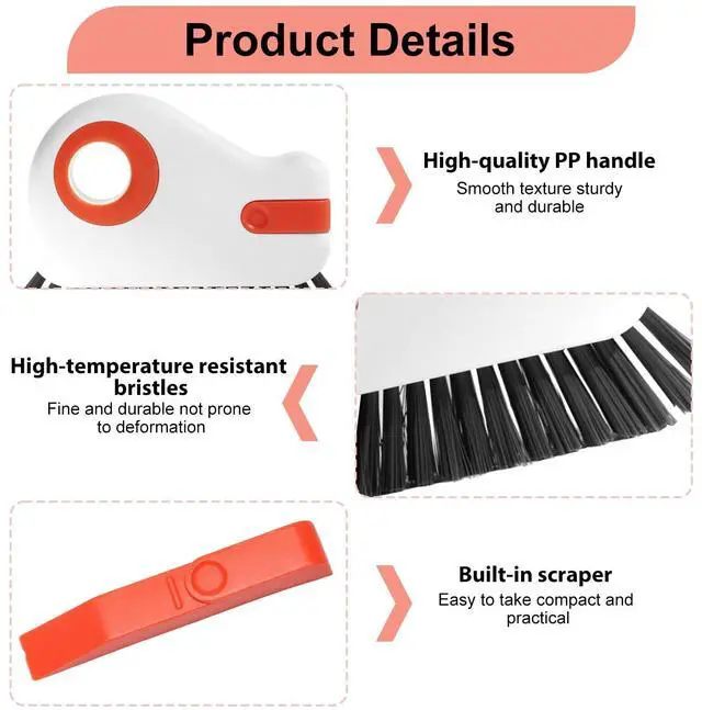 Alt view image 3 of 7 - 2 Pcs 2 in 1 Window Track Cleaner, Groove Cleaner Brush, Effective Window Sill Cleaner Tool Perfect for Sliding Door Tracks and Glass Door Grooves for Home Bathroom Kitchen Use (2 PCS)