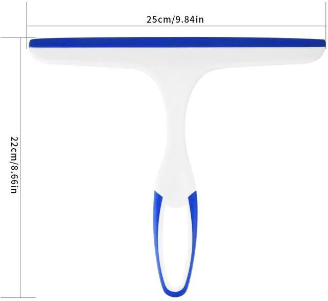 Alt view image 2 of 7 - 2 Pcs Shower Squeegee for Shower Glass Doors,Car Window Windshield Mirror Tile Cleaner Cleaning Wiper Squeegees Tool with Hook, Window Cleaning Shower Glass Squeegees