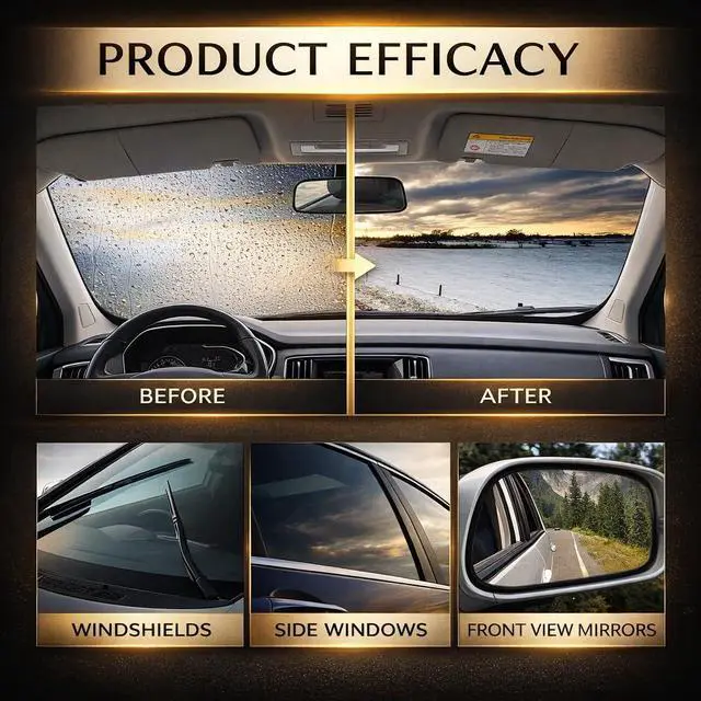 Alt view image 3 of 7 - 2 Pack Automotive Oil Film Cleaning Brush for Windshield, Car Glass Oil Film Remover with Hydrophobic Coating, Rain Repellent Windshield Cleaner Tool Improves Driving Visibility