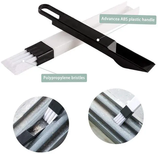 Alt view image 3 of 7 - 8 Pcs Hand-held Groove Gap Cleaning Tools,Door Window Track Cleaning Tools Groove Corner Crevice Cleaning Brushes for Sliding Door/Tile Lines/Shutter/Car Vents/Air Conditioner/Keyboard