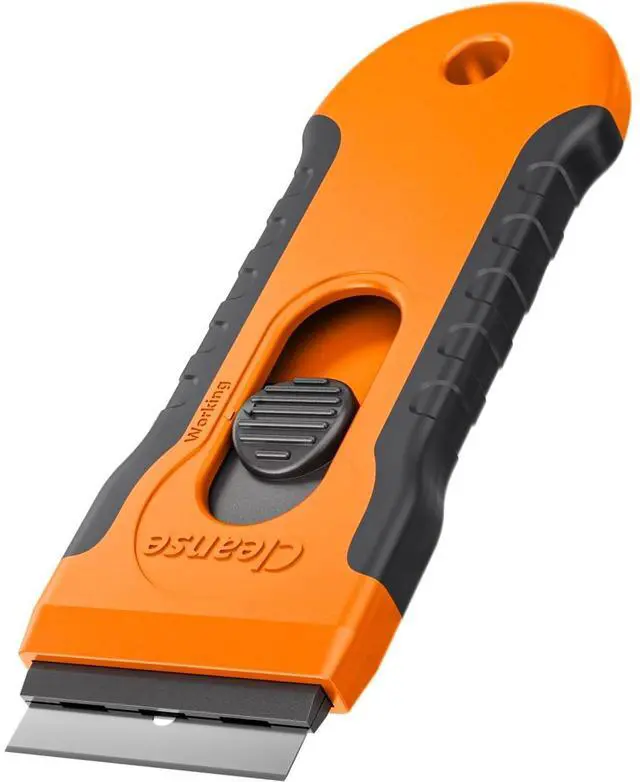 Main image of Razor Blade Scraper with 15 Extra Blades: Multi-Surface Cleaning Tool for Glass, Ceramic Cooktops, Ovens, Glass Top Stoves and Foot - Removes Burned-On Food, Tough Stains, Dirt, Stickers, and Paint