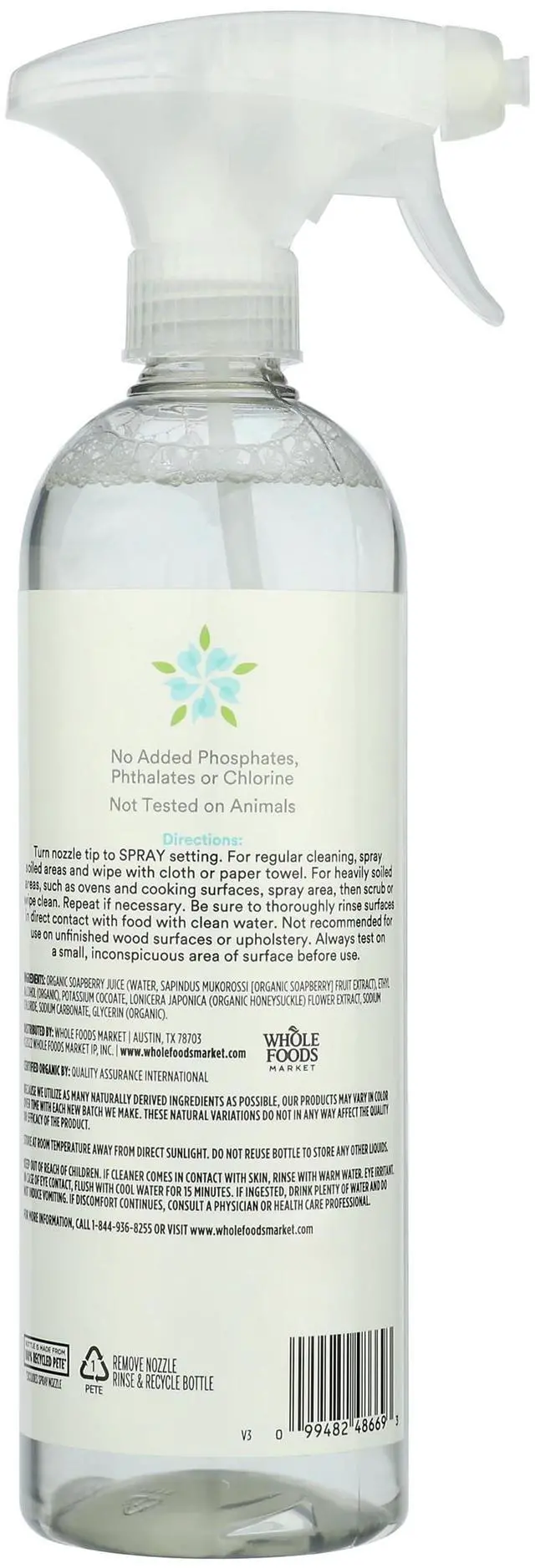 Alt view image 2 of 6 - Organic Multi-Surface Cleaner, Unscented, 24 Fl Oz