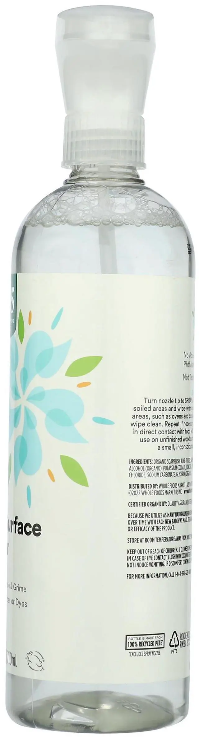 Alt view image 5 of 6 - Organic Multi-Surface Cleaner, Unscented, 24 Fl Oz
