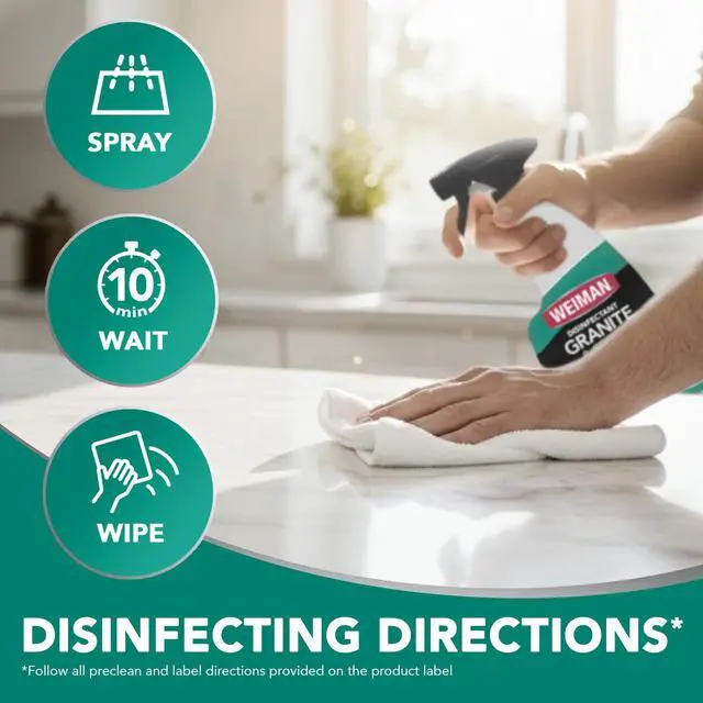 Alt view image 7 of 7 - Disinfectant Granite Daily Clean & Shine, 24 Fl Oz (Pack of 1)